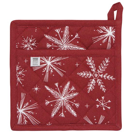 now designs Snowflakes Classic Christmas Potholder