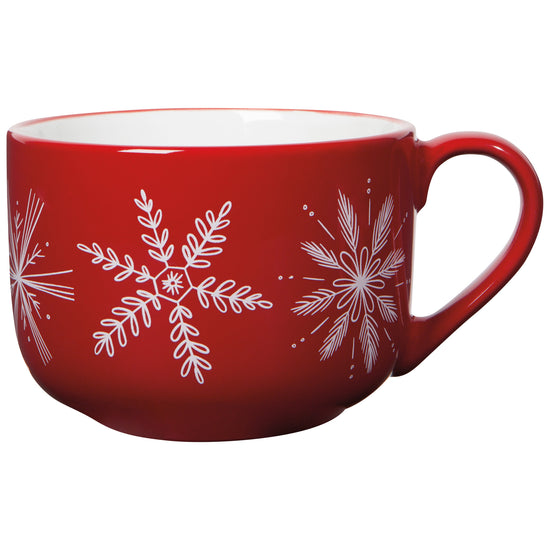 now designs Snowflakes Latte Mug