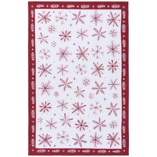 now designs Snowflakes Printed Cotton Dishtowel