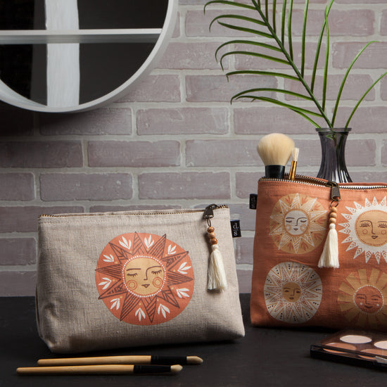 Now Designs Soleil Linen Cosmetic Bag Small