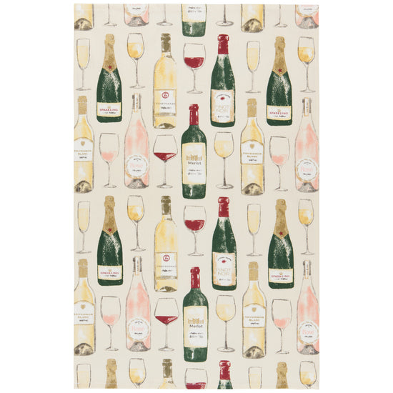 now designs Sommelier Printed Cotton Dishtowel