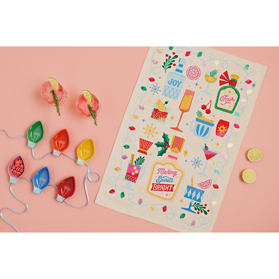 Now Designs Spirits Bright Decorative Dishtowel