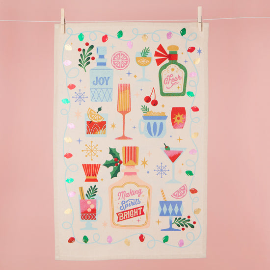 Now Designs Spirits Bright Decorative Dishtowel
