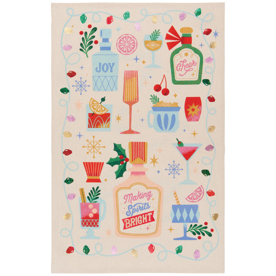 now designs Spirits Bright Decorative Dishtowel