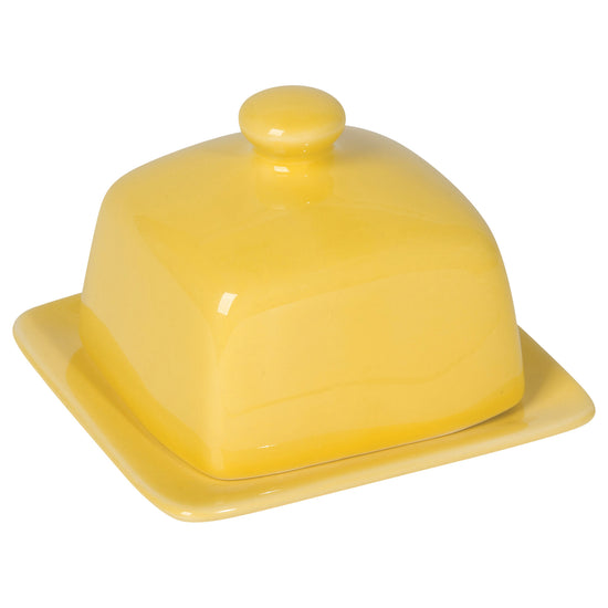 now designs Square Butter Dish Lemon Yellow