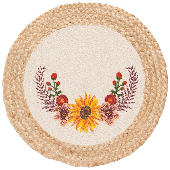 now designs Sunflower Splendor Braided Placemat