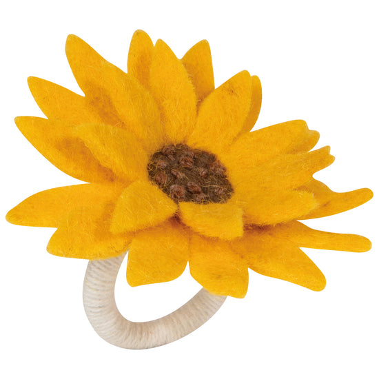 now designs Sunflower Splendor Felt Napkin Ring