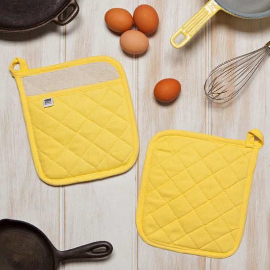 Now Designs Superior Potholder Lemon Yellow
