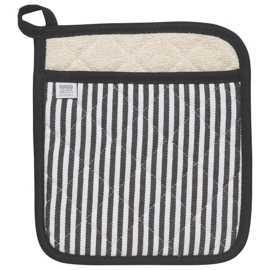 now designs Superior Potholder Narrow Stripe Black
