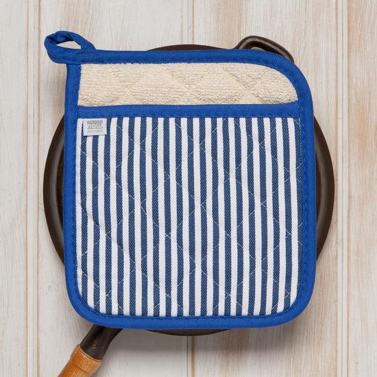 Now Designs Superior Potholder Narrow Stripe Blue