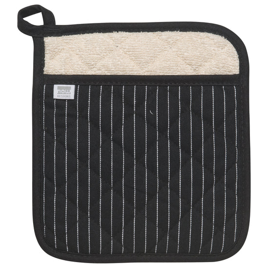 now designs Superior Potholder Pinstripe Black
