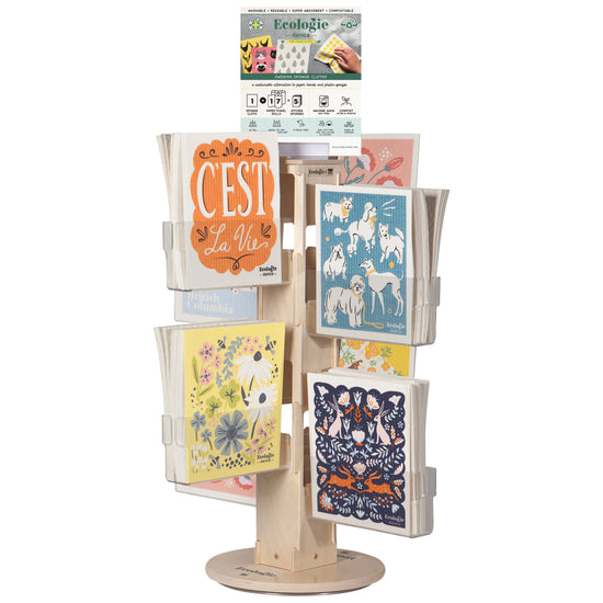 Now Designs Swedish Sponge Cloth Counter Display