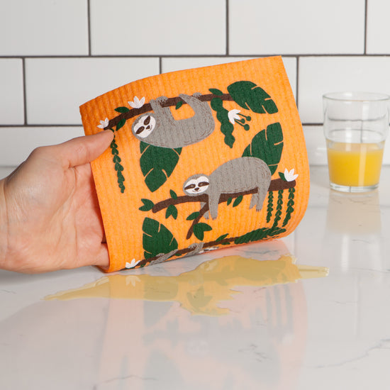 Now Designs Sybil Sloth Swedish Sponge Cloth