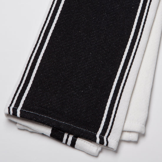 Now Designs Symmetry Dishtowel Black Set Of 2