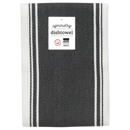 Now Designs Symmetry Dishtowel Black Set Of 2