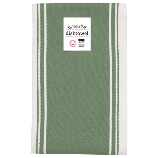 Now Designs Symmetry Dishtowel Elm Green