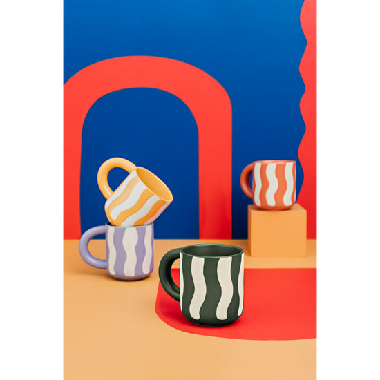 Now Designs Tangerine Groovy Mug