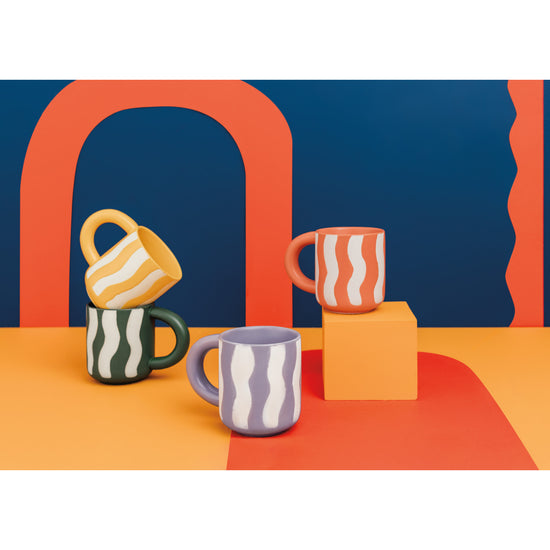 Now Designs Tangerine Groovy Mug