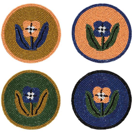 now designs Teppi Beaded Coasters Set of 4