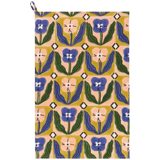 now designs Teppi Block Print Dishtowel