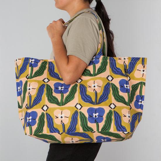 Now Designs Teppi Block Print Tote Bag