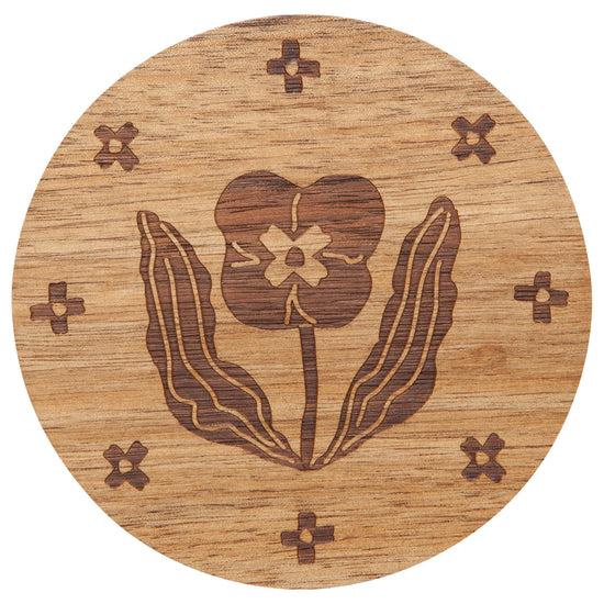 Now Designs Teppi Engraved Coasters Set Of 4