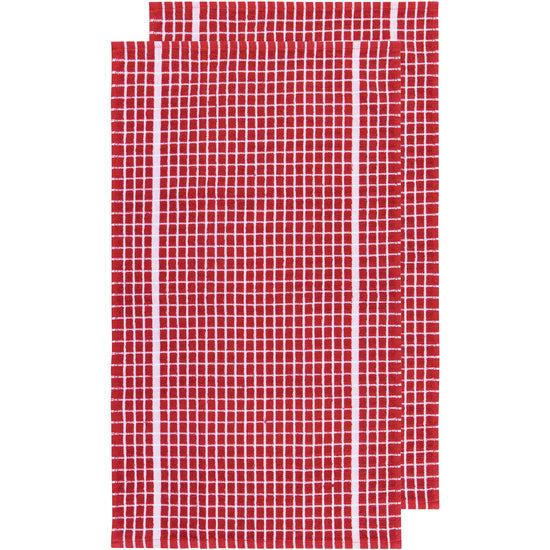 now designs Terry Dishtowels Red Set of 2