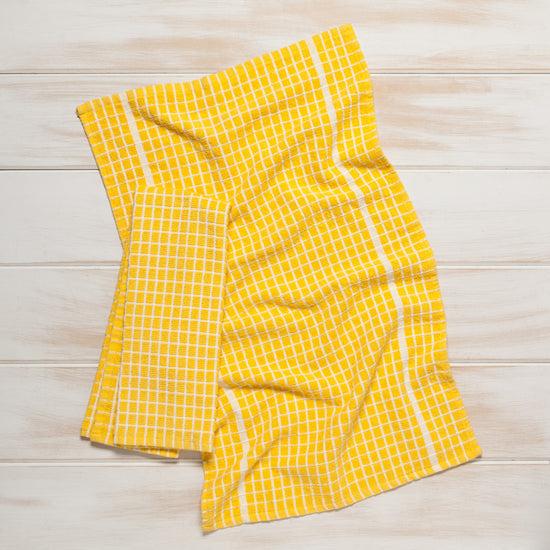 Now Designs Terry Towel Lemon Yellow Set Of 2