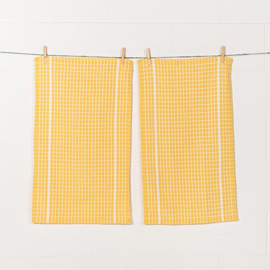 Now Designs Terry Towel Lemon Yellow Set Of 2