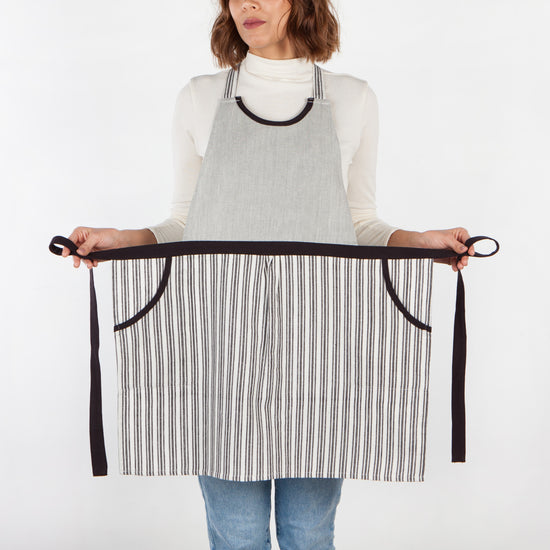 Now Designs Ticking Stripe Petite Apron