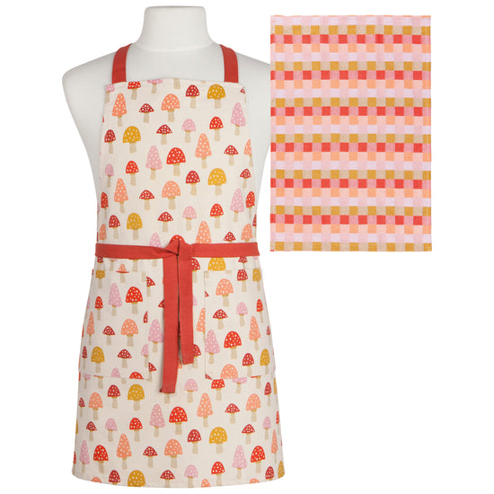 now designs Toadstool Apron & Dishtowel Set