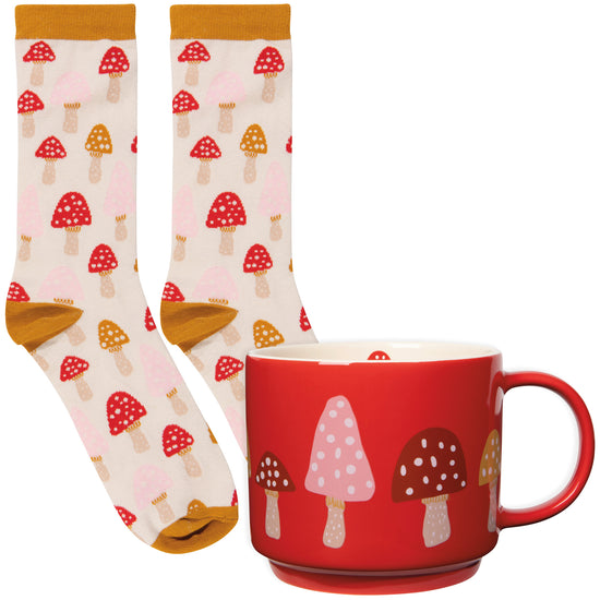 now designs Toadstool Mug and Socks Set