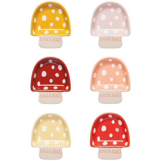 now designs Toadstool Shaped Pinch Bowls Set of 6