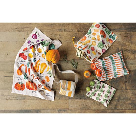 Now Designs Veggie Stand Printed Cotton Dishtowel