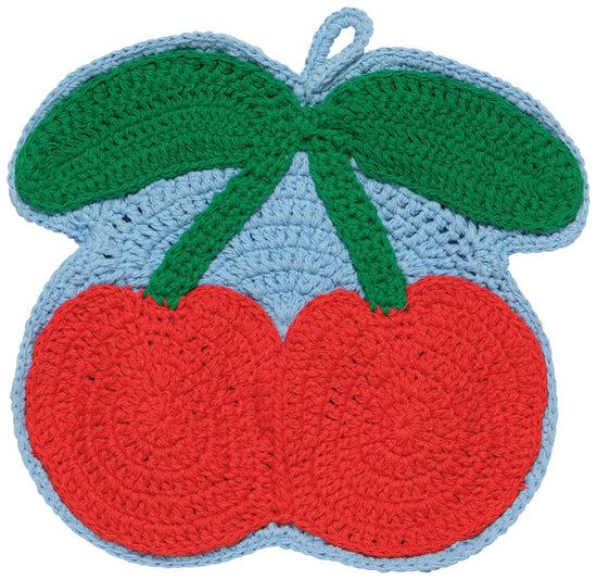 now designs Very Cherry Crochet Trivet