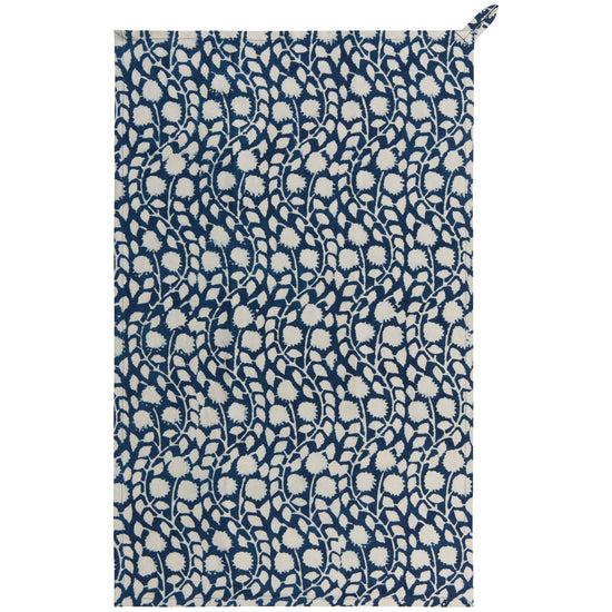 now designs Vinebloom Block Print Dishtowel