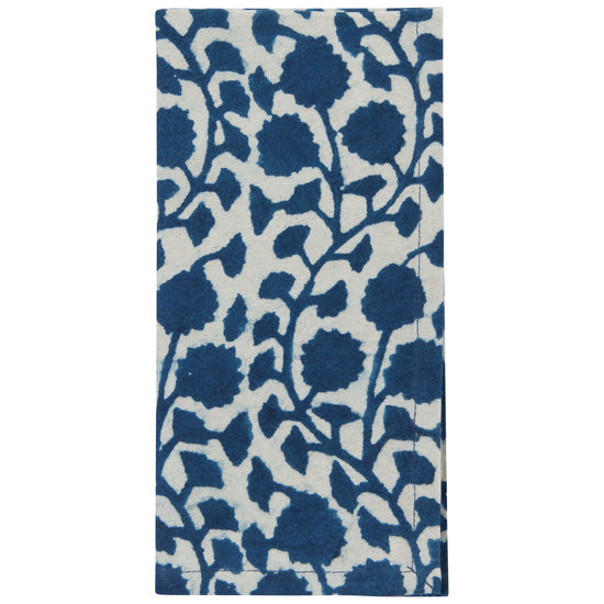 Now Designs Vinebloom Block Print Napkins Set Of 4