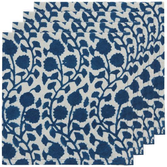 now designs Vinebloom Block Print Napkins Set of 4