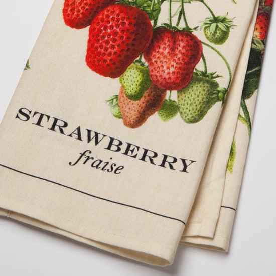Now Designs Vintage Strawberries Printed Dishtowel