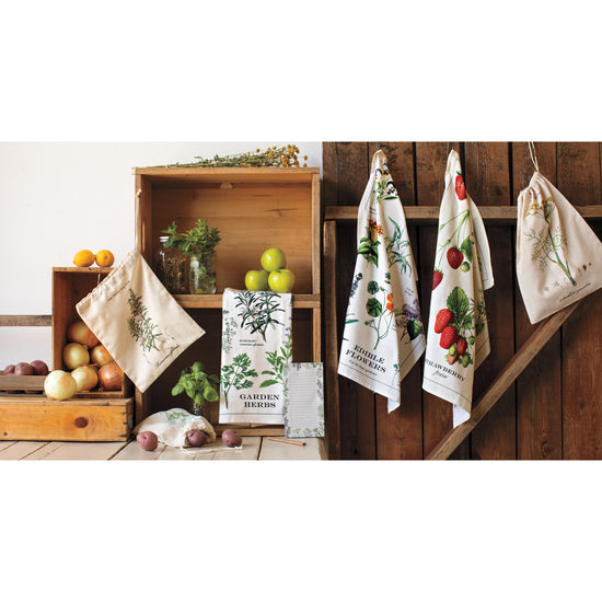 Now Designs Vintage Strawberries Printed Dishtowel