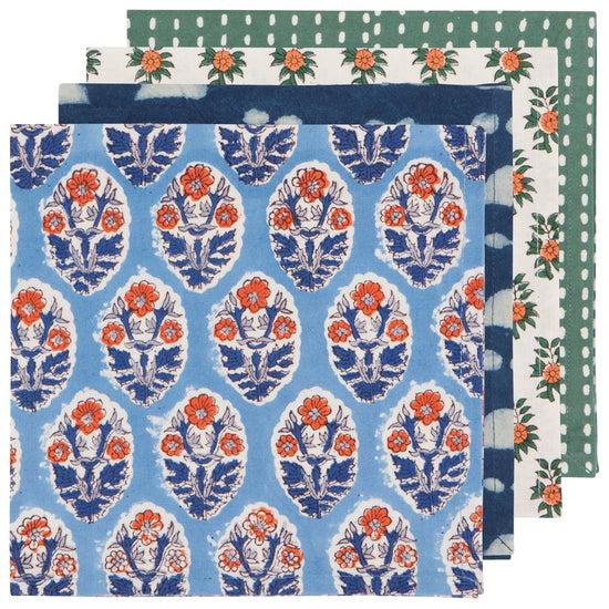 now designs Vista Block Print Napokins Set of 4
