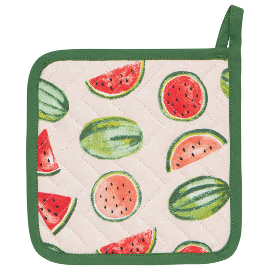 now designs Watermelon Quilted Potholder