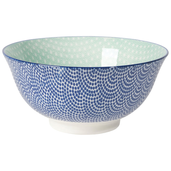 now designs Waves 6 inch Stamped Bowl Auqa