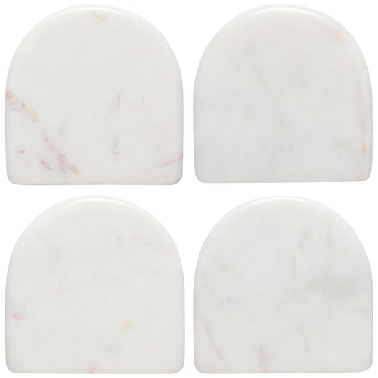 now designs White Arch Marble Coasters Set of 4