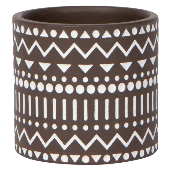 now designs White Brown Spark Pot Plant Wm Pet