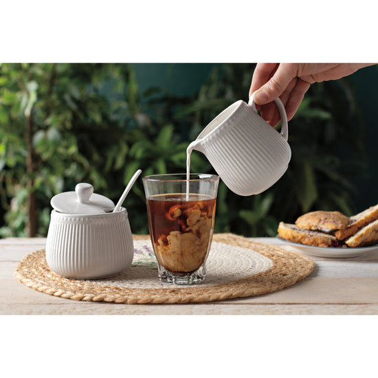 Now Designs White Speckled Sugar Pot