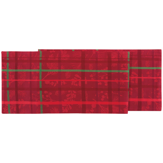 now designs Winterberry Christmas Jacquard Runner