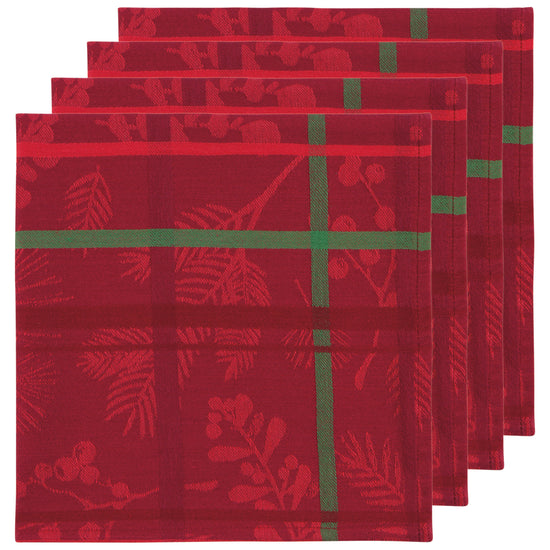 now designs Winterberry Jacquard Napkins Set of 4