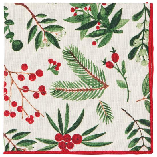 Now Designs Winterberry Printed Napkins Set Of 4
