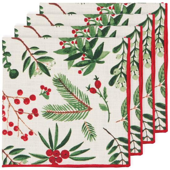 now designs Winterberry Printed Napkins Set of 4
